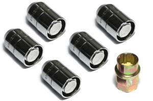 Rugged Ridge - Rugged Ridge Five Piece Wheel Lock Set 1/2 -20 Thread Chrome 16715.20 - Image 2