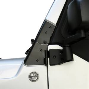 Rugged Ridge - Rugged Ridge Windshield Hinge Kit, Black; 97-06 Jeep Wrangler TJ 11209.02 - Image 3