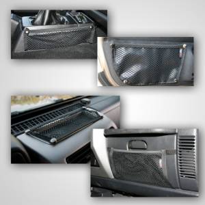 Rugged Ridge - Rugged Ridge Roll Bar Mesh Storage Kit, Interior; 97-06 Jeep Wrangler TJ 12495.11 - Image 1