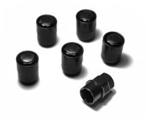 Rugged Ridge Five Piece Wheel Lock Set 1/2 -20 Thread Black 16715.21