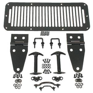 Rugged Ridge - Rugged Ridge Hood Kit, Black; 78-95 Jeep CJ/Wrangler YJ 11201.01 - Image 1