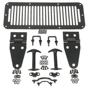 Rugged Ridge - Rugged Ridge Hood Kit, Black; 78-95 Jeep CJ/Wrangler YJ 11201.01 - Image 2