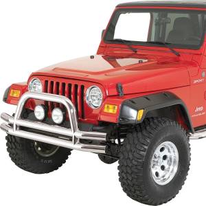 Rugged Ridge - Rugged Ridge Double Tube Bumper, Front, 3 Inch, Stainless Steel; 76-06 CJ/YJ/TJ 11563.01 - Image 3