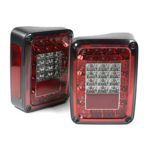 Rugged Ridge Tail Light Kit, LED, Smoke; 07-18 Jeep Wrangler JK 12403.88