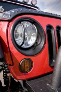 Rugged Ridge - Rugged Ridge Headlight Bezel Kit, Black; 07-18 Jeep Wrangler JK 12419.25 - Image 3