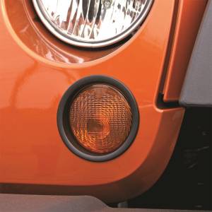 Rugged Ridge - Rugged Ridge Turn signal lamp trim, black, Rugged Ridge, 07-18 Jeep Wrangler JK. 12419.26 - Image 3