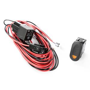 Rugged Ridge - Rugged Ridge Light Installation Wiring Harness Kit, 1 Light, Amber Switch 15210.74 - Image 1