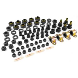 Rugged Ridge - Rugged Ridge This black polyurethane bushing kit from Prothane fits 80-86 Jeep CJ models. 1-2003BL - Image 1