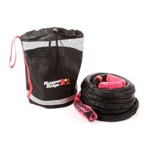 Rugged Ridge - Rugged Ridge Kinetic Recovery Rope Kit, Cinch Storage Bag 15104.30 - Image 1