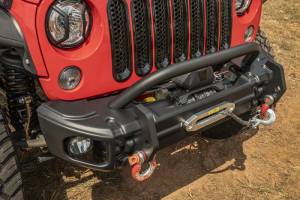 Rugged Ridge - Rugged Ridge Arcus Front Bumper Tube Overrider, Black; 07-18 Jeep Wrangler JK 11549.14 - Image 3