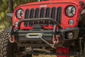 Rugged Ridge - Rugged Ridge Arcus Front Bumper Tube Overrider, Black; 07-18 Jeep Wrangler JK 11549.14 - Image 6