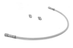 Rugged Ridge - Rugged Ridge Brake Hose Kit, Rear, Braided Stainless Steel; 67-73 Jeep CJ 16735.02 - Image 1