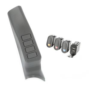 Rugged Ridge Switch Pod Kit, A-Pillar, 3 Switch, Dual USB Connector; 07-10 Wrangler 17235.88