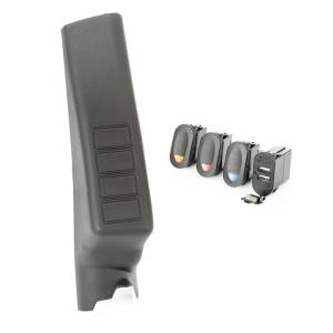 Rugged Ridge Switch Pod Kit, A-Pillar, 3 Switch, Dual USB Connector; 11-18 JK/JKU 17235.98