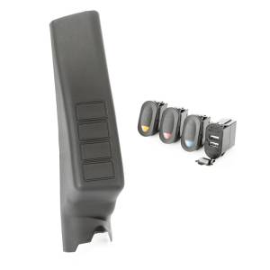 Rugged Ridge - Rugged Ridge Switch Pod Kit, A-Pillar, 3 Switch, Dual USB Connector; 11-18 JK/JKU 17235.98 - Image 2