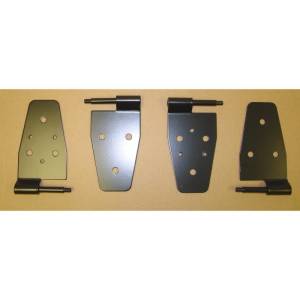 Rugged Ridge Door Hinge Kit, Black; 87-06 Jeep Wrangler TJ 11202.01