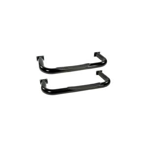 Rugged Ridge Tube Side Step Kit, Round, 3 Inch, Black; 76-83 Jeep CJ5 11590.01