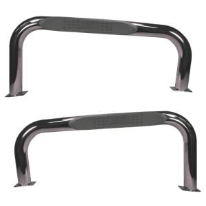 Rugged Ridge - Rugged Ridge Side Step Kit, Stainless Steel, Tubular; 76-83 Jeep CJ 11522.02 - Image 2