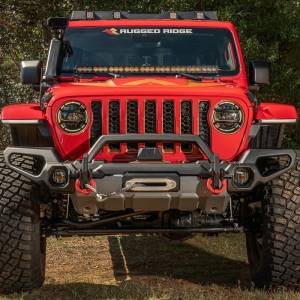 Rugged Ridge - Rugged Ridge Venator Front Bumper Overrider, 18-21 Jeep Wrangler JL 11549.55 - Image 3