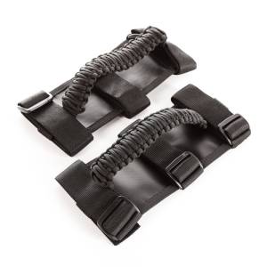 Rugged Ridge - Rugged Ridge Grab Handle Kit, Paracord, Black/Black; 55-21 Jeep CJ/Wrangler/Gladiator 13505.30 - Image 2