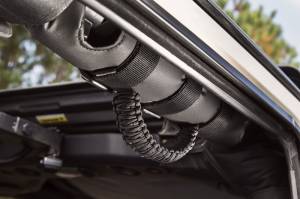 Rugged Ridge - Rugged Ridge Grab Handle Kit, Paracord, Black/Black; 55-21 Jeep CJ/Wrangler/Gladiator 13505.30 - Image 4