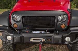 Rugged Ridge - Rugged Ridge Spartan Grille, Satin Black; 07-18 Jeep Wrangler JK 12034.01 - Image 7