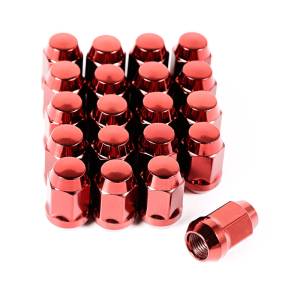 Rugged Ridge Wheel Lug Nut, Set of 20, 1/2-20, Red 16715.24