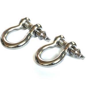 Rugged Ridge - Rugged Ridge D-Ring Shackle Kit, 7/8 Inch, Stainless Steel, Pair 11235.07 - Image 2