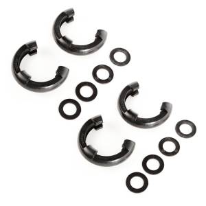 Rugged Ridge - Rugged Ridge D-Ring Isolator Kit, Black, 2 Pair, 3/4 inch 11235.60 - Image 1