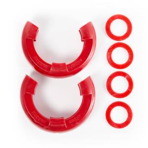 Rugged Ridge - Rugged Ridge D-Ring Shackle Isolator Kit, Red Pair, 7/8 inch 11235.41 - Image 1