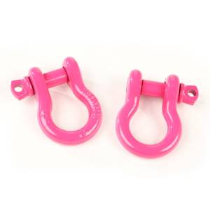 Rugged Ridge - Rugged Ridge D-Ring Shackle Kit, 3/4 inch, Pink, Steel, Pair 11235.09 - Image 1