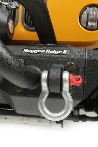 Rugged Ridge - Rugged Ridge D-Ring Shackle Kit, 3/4 inch, Silver with Red pin, Steel, Pair 11235.01 - Image 3