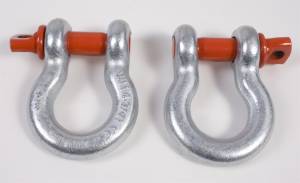 Rugged Ridge - Rugged Ridge D-Ring Shackle Kit, 3/4 inch, Silver with Red pin, Steel, Pair 11235.01 - Image 6