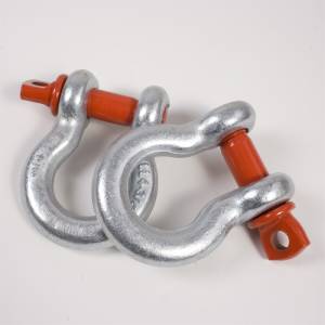 Rugged Ridge - Rugged Ridge D-Ring Shackle Kit, 3/4 inch, Silver with Red pin, Steel, Pair 11235.01 - Image 7