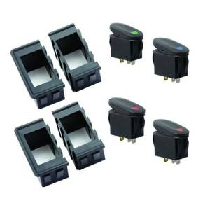 Rugged Ridge - Rugged Ridge Switch Housing Kit, 8 Piece, Rocker Style Switches 17235.89 - Image 1