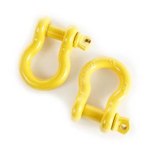 Rugged Ridge - Rugged Ridge D-Ring Shackle Kit, 7/8 inch, Yellow, Pair 11235.14 - Image 1