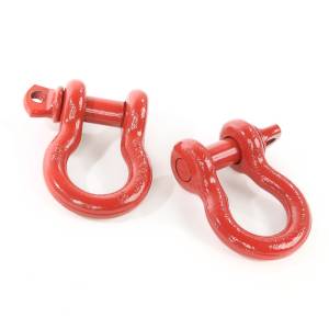 Rugged Ridge - Rugged Ridge D-Ring Shackle Kit, 3/4 inch, Red, Steel, Pair 11235.08 - Image 2