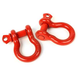 Rugged Ridge - Rugged Ridge D-Ring Shackle Kit, 3/4 inch, Red, Steel, Pair 11235.08 - Image 5