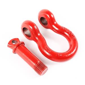 Rugged Ridge - Rugged Ridge D-Ring Shackle Kit, 7/8 inch, Red, Steel, Pair 11235.13 - Image 6