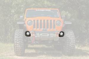 Rugged Ridge - Rugged Ridge Jeep 19-22 Wrangler JL/20-22 Gladiator Venator Front Bumper Stubby Ends - Black - Image 2