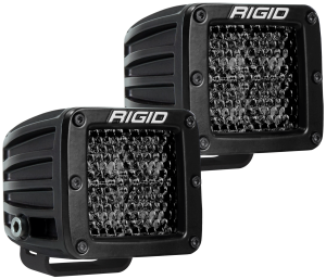 Rigid Industries Spot Diffused Midnight Surface Mount Pair D-Series Pro - 202513BLK