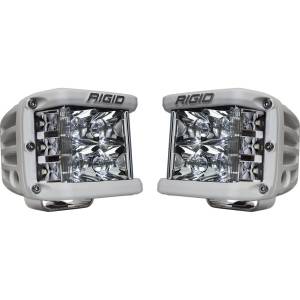 Rigid Industries Spot Surface Mount White Housing Pair D-SS Pro - 862213