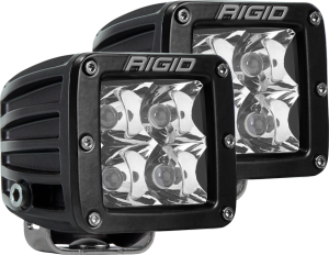 Rigid Industries Spot Surface Mount Black Pair D-Series Pro - 202213