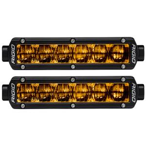 Rigid Industries - Rigid Industries SAE J583 Compliant Selective Yellow Fog Light Pair Sr-Series Pro 6 Inch Street Legal Surface Mount - 906704 - Image 1