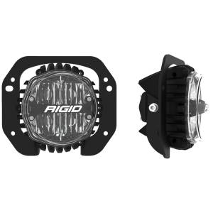 Rigid Industries Jeep JL/Gladiator Bumper Fog Mount Kit For 18-Pres Jeep JL Rubicon/Gladiator 1 Piece Plastic With 360-Series 4.0 Inch SAE White Lights - 37106