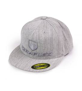 Premium FlexFit Flat Visor Hat Heather Gray Large / XL TeraFlex