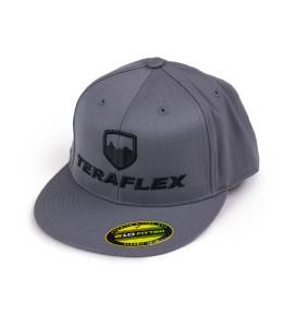 Premium FlexFit Flat Visor Hat Dark Gray Large / XL TeraFlex