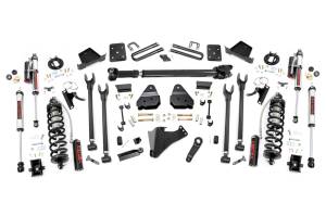 Rough Country Suspension Lift Kit w/Shocks 6 in. Lift Coilover Conversion For Diesel Models Front D/S 4-Link Vertex Coilover Shocks - 50759