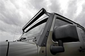 Rough Country - Rough Country LED Light Bar Windshield Mounting Brackets For 50 in. Black Dual Row White DRL - 70504BLDRL - Image 3