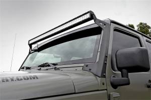 Rough Country - Rough Country LED Light Bar Windshield Mounting Brackets For 50 in. Black Dual Row White DRL - 70504BLDRL - Image 4